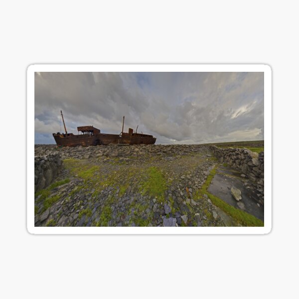 The Plassey - a wrectangular view Sticker