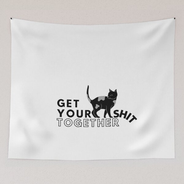Item preview, Get your shit together - Funny -Cat lover -  Unique gift for stock market, crypto, options trader, forex traders and day traders  designed and sold by TradingTeesKids.