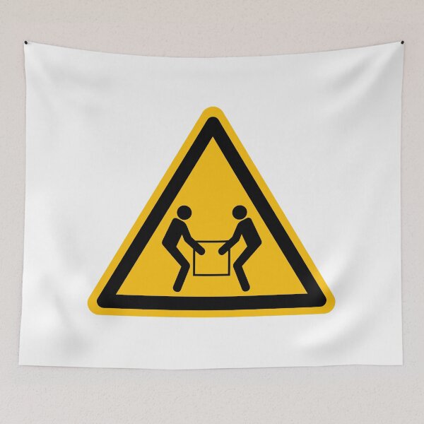 Item preview, Danger Sign - Two Man Job designed and sold by patsyrosedesign.
