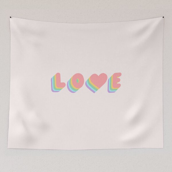 Aperçu de l'œuvre Lettrage d'amour arc-en-ciel créée et vendue par PepAndGrace.
