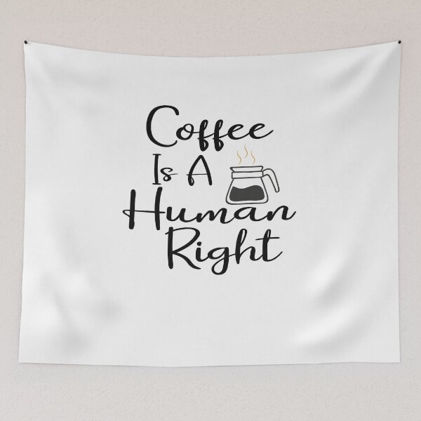 Item preview, Coffee Is A Human Right Pillows & Totes, my love, funny coffee  for valentine day 2022 designed and sold by MORADRIF.