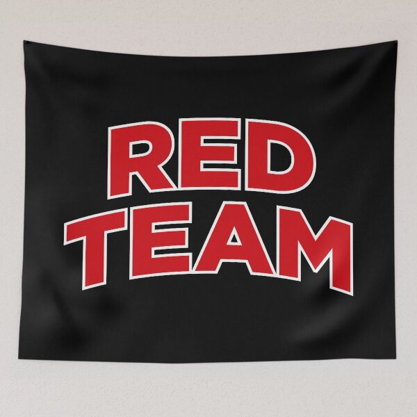 Item preview, Red Team (Red Text on Black) designed and sold by STUDIO-72.