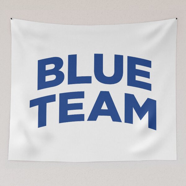 Item preview, Blue Team (Blue Text on White) designed and sold by STUDIO-72.