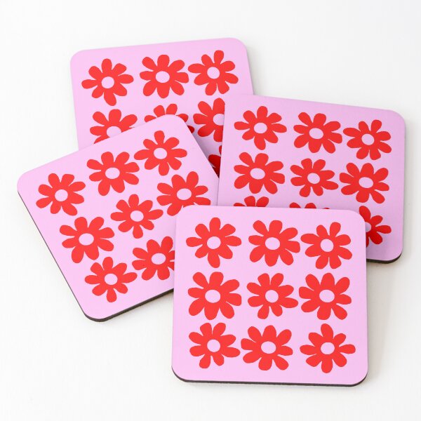 Item preview, Red and pink flower print designed and sold by DemonicGloom.