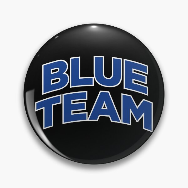 Artikelvorschau, Blaues Team (Blauer Text auf Schwarz) entworfen und verkauft von STUDIO-72.