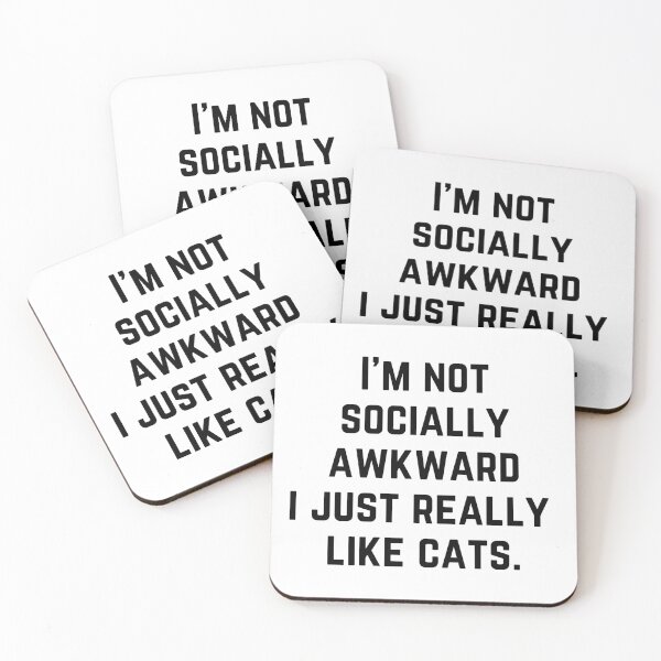 Item preview, I'm not socially awkward i just really like cats designed and sold by Magic-Stone.