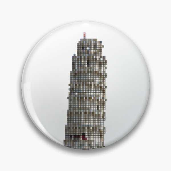 Item preview, Leaning Tower of Pisa Pixels designed and sold by BullishGraphics.
