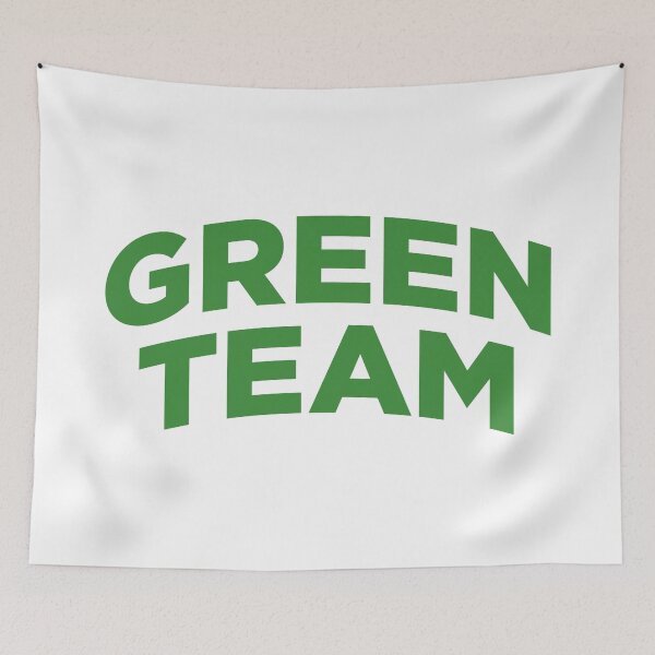 Item preview, Green Team (Green Text on White) designed and sold by STUDIO-72.