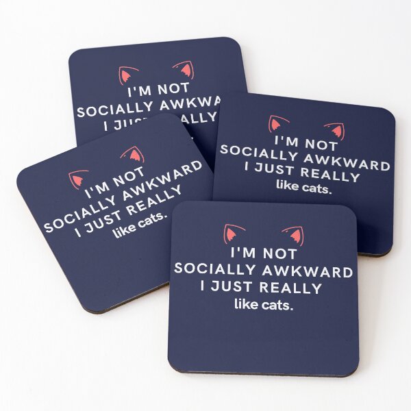 Item preview, I'm not socially awkward i just really like cats designed and sold by Magic-Stone.
