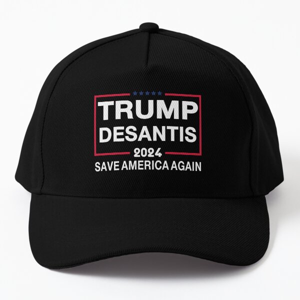 Trump Desantis 2024 Save America Again Baseball Cap