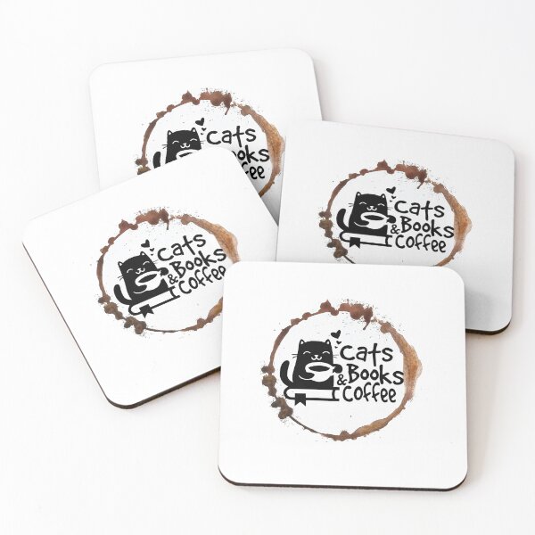 Item preview, Cats, Books And Coffee  designed and sold by UnicornFlamingo.