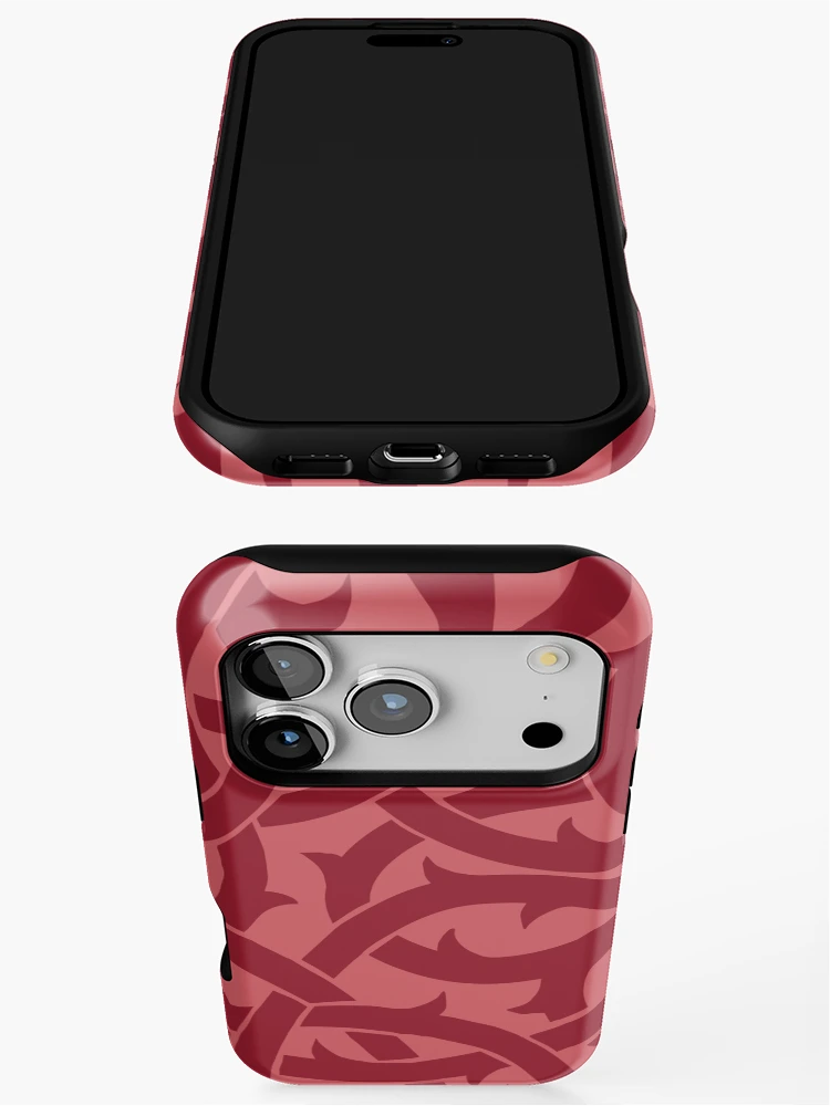 Thumbnail 3 of 4, iPhone Case, Brambles - Raspberry designed and sold by Pidlimaja.