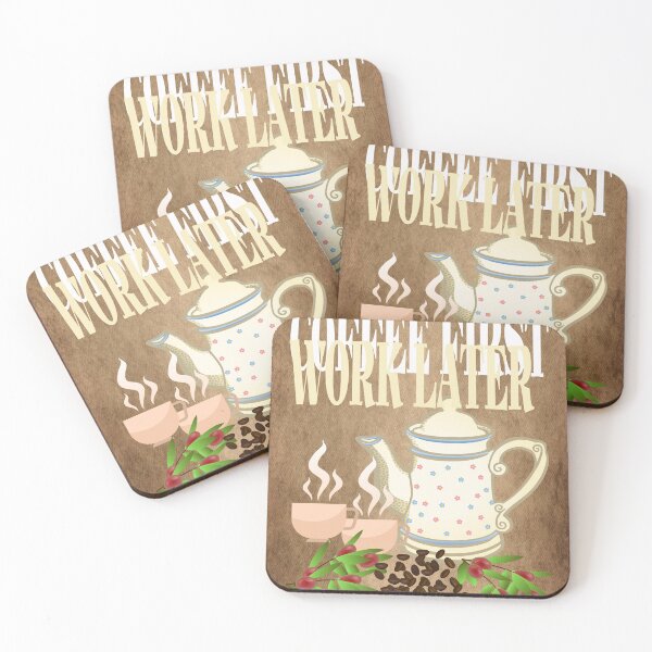 Item preview, Coffee first work later designed and sold by Areashor.