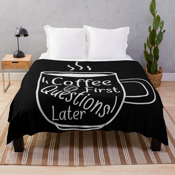Item preview, Coffee First Questions Later - Funny Coffee designed and sold by TQ-Design.