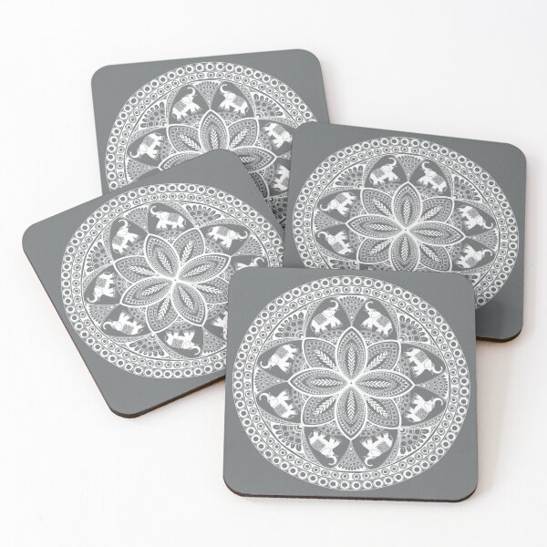Item preview, Indian Inspired Elephant Mandala  designed and sold by TalishaMDesign.