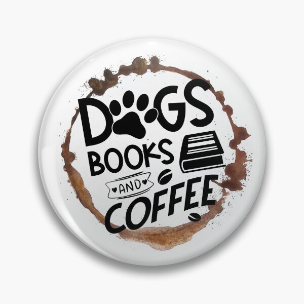 Artikelvorschau, Hunde, Bücher und Kaffee entworfen und verkauft von UnicornFlamingo.