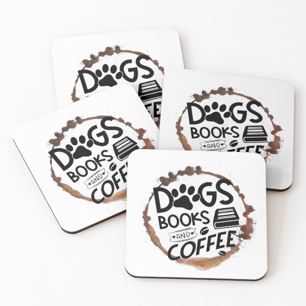 Item preview, Dogs, Books And Coffee designed and sold by UnicornFlamingo.