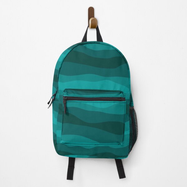Item preview, Interchangeable Lines, Abstract Bacon Pattern #6 Dark Turquoise designed and sold by bubblyshades.