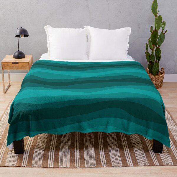 Item preview, Interchangeable Lines, Abstract Bacon Pattern #6 Dark Turquoise designed and sold by bubblyshades.