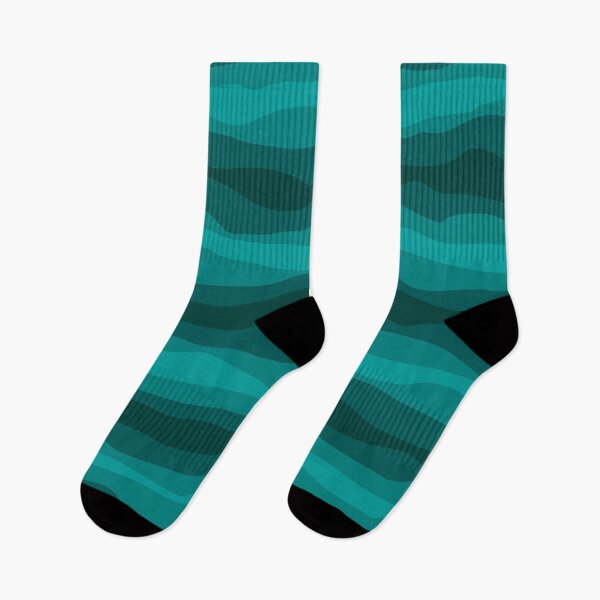 Item preview, Interchangeable Lines, Abstract Bacon Pattern #6 Dark Turquoise designed and sold by bubblyshades.