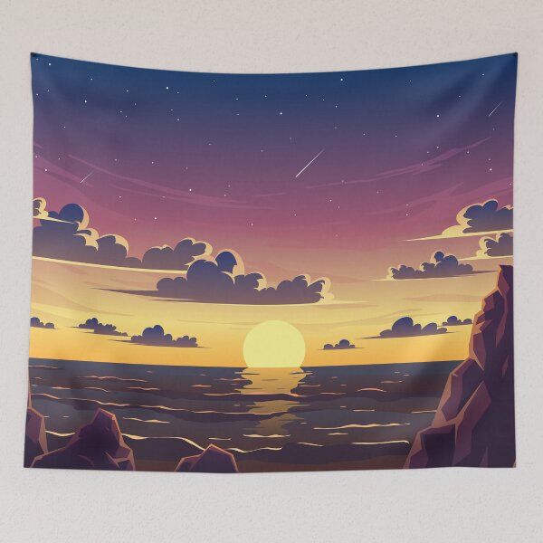 Item preview, Golden Sunset At The Beach designed and sold by Curio Meridian.