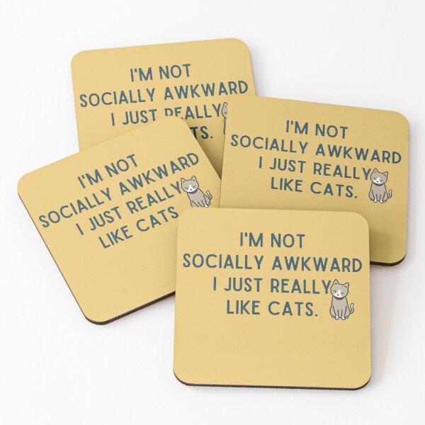 Item preview, I'm not socially awkward i just really like cats designed and sold by Magic-Stone.