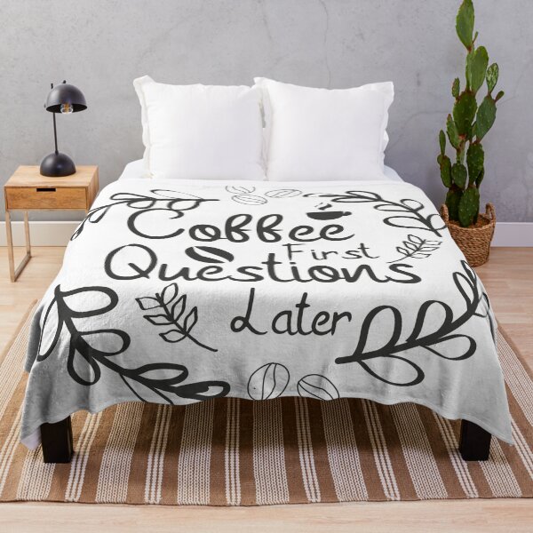 Item preview, Coffee First Questions Later - Funny Coffee designed and sold by TQ-Design.