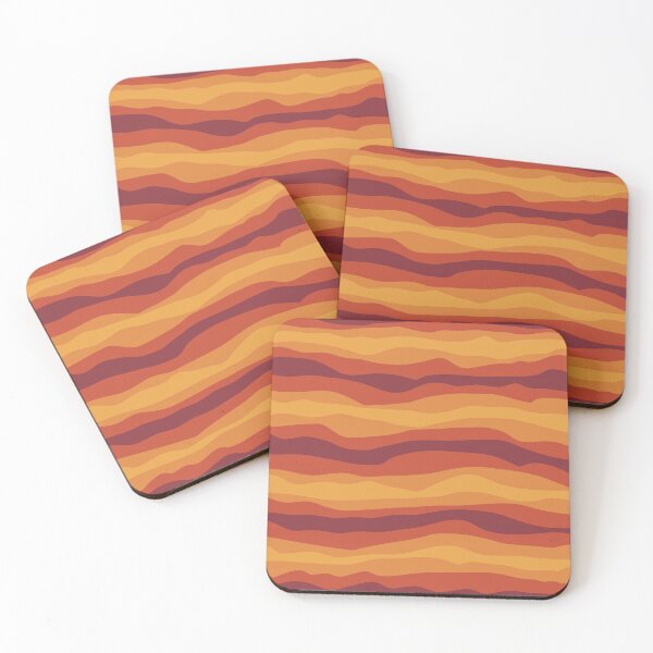 Artikelvorschau, Interchangeable Lines, Abstract Bacon Pattern #7 Warm Tones entworfen und verkauft von bubblyshades.