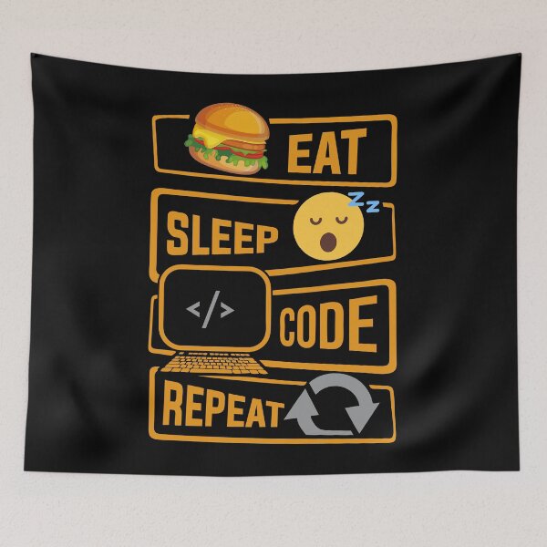 Item preview, Eat Sleep Code Repeat | Programming designed and sold by Wanc Designs.