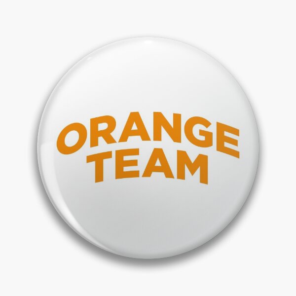 Artikelvorschau, Orange Team (Orangefarbener Text auf Weiß) entworfen und verkauft von STUDIO-72.