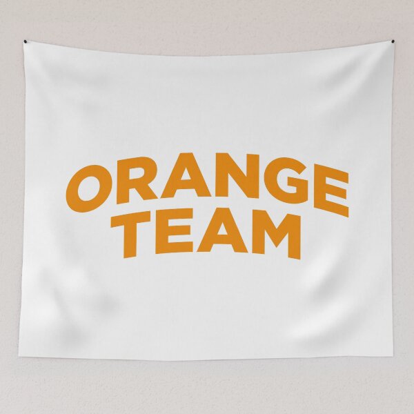 Item preview, Orange Team (Orange Text on White) designed and sold by STUDIO-72.
