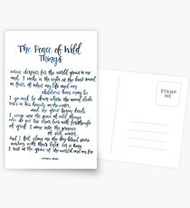 The Peace of Wild Things Postcards