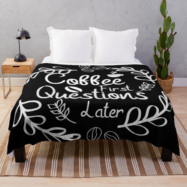 Item preview, Coffee First Questions Later - Funny Coffee designed and sold by TQ-Design.