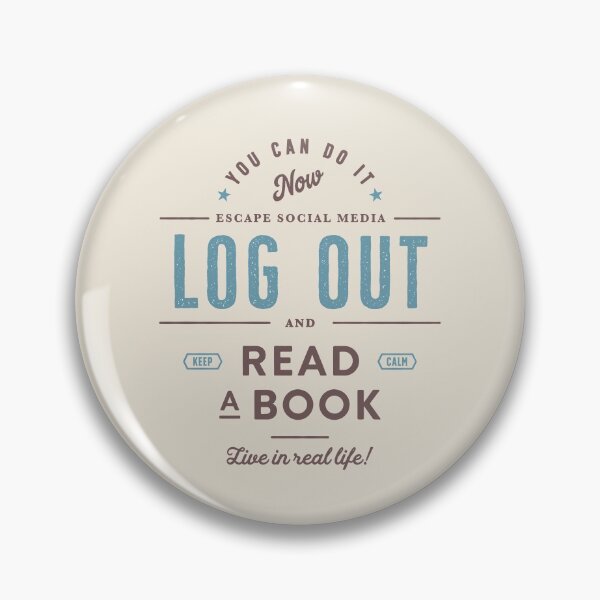 Item preview, Log Out and Read a Book designed and sold by Geek Updated.