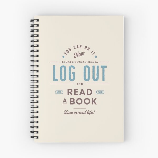 Item preview, Log Out and Read a Book designed and sold by Eurokollektiv.