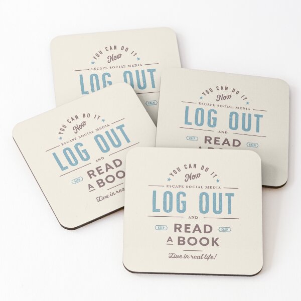 Item preview, Log Out and Read a Book designed and sold by Geek Updated.