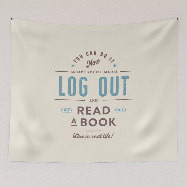 Item preview, Log Out and Read a Book designed and sold by Geek Updated.