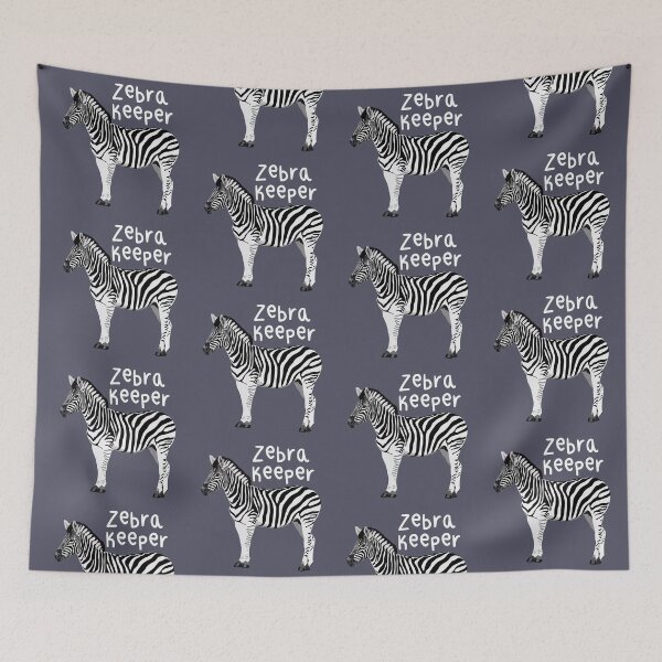 Item preview, Z is for Zebra,Zebra Keeper – Wildlife Caretaker Zebra Lover Illustration designed and sold by PrettylittlepastelUk.