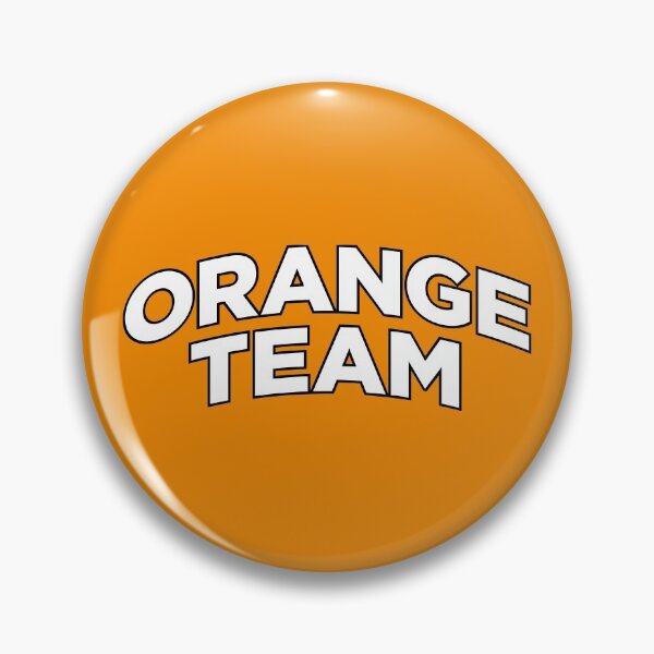 Artikelvorschau, Orange Team (Weiße Schrift auf Orange) entworfen und verkauft von STUDIO-72.