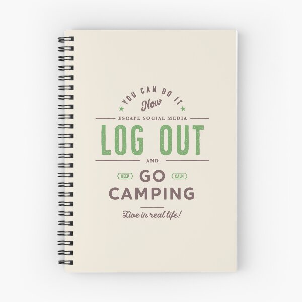 Item preview, Log Out and Go Camping designed and sold by Eurokollektiv.
