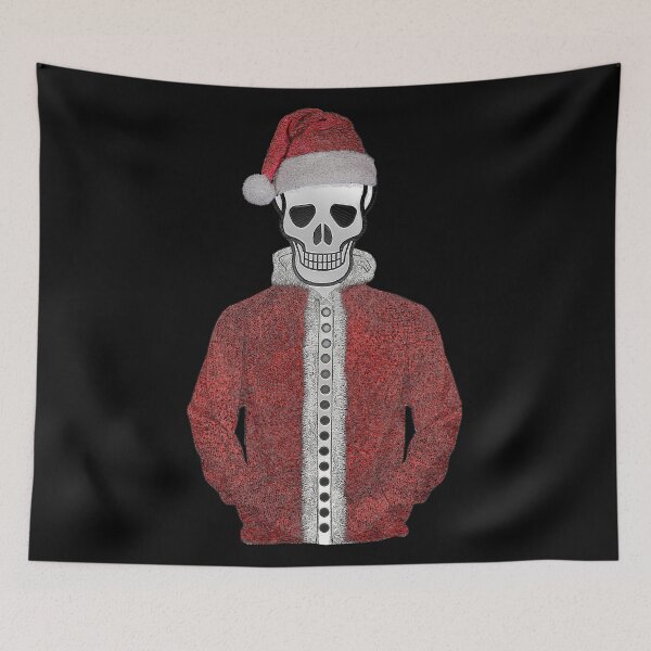 Item preview, Skull Claus in a mid century santa suit designed and sold by janraydesigns.