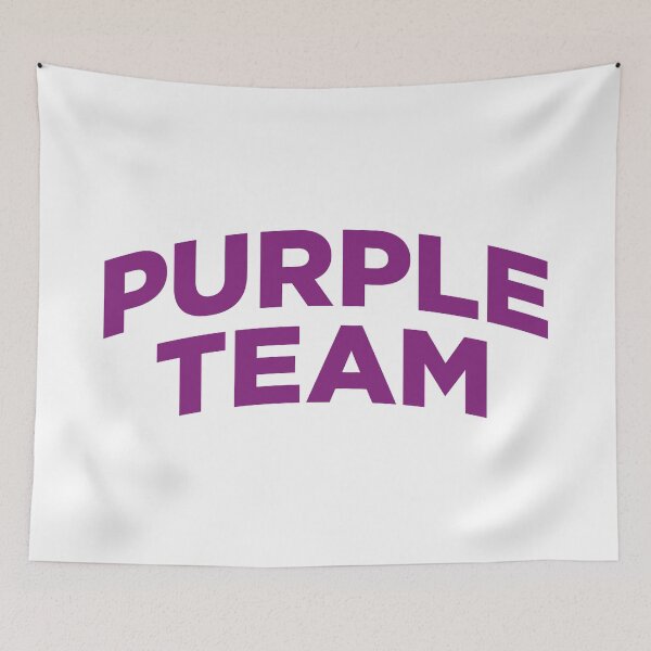 Item preview, Purple Team (Purple Text on White) designed and sold by STUDIO-72.
