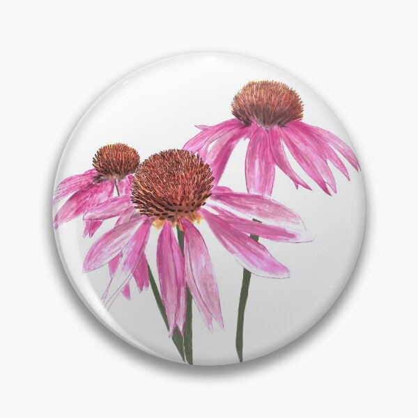 Item preview, Watercolor Echinacea Daisies designed and sold by UnicornFlamingo.