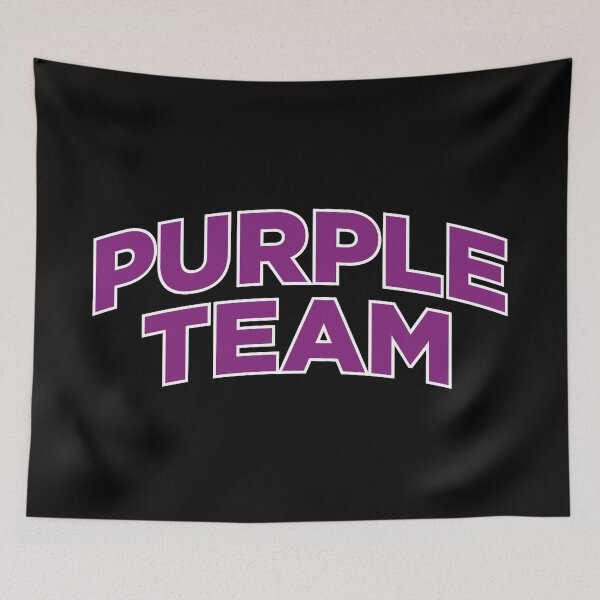 Item preview, Purple Team (Purple Text on Black) designed and sold by STUDIO-72.