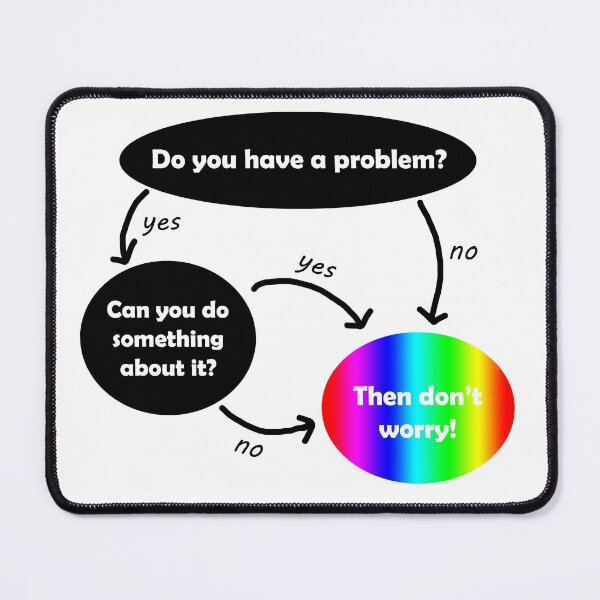 Item preview, Then Don't Worry bubble flow chart designed and sold by lakitzi.