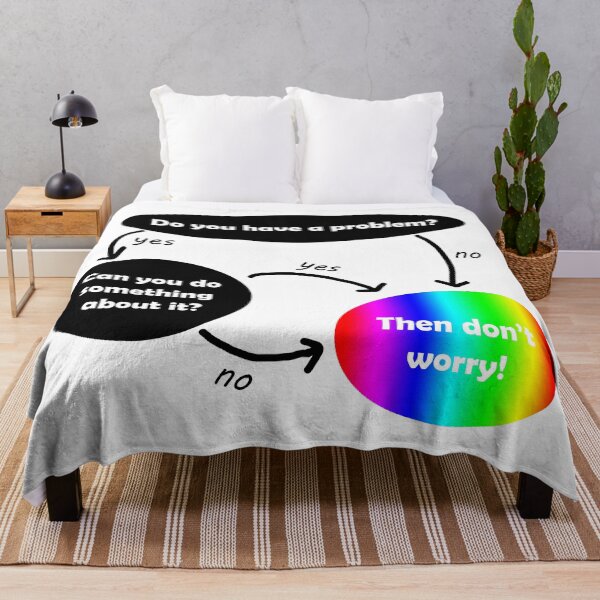 Item preview, Then Don't Worry bubble flow chart designed and sold by lakitzi.