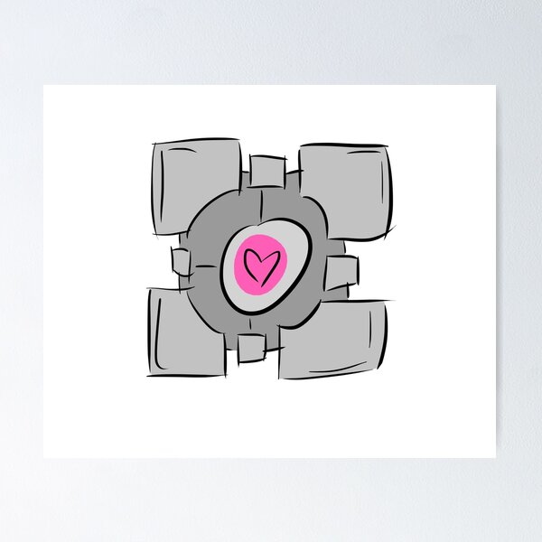 Aperçu de l'œuvre Companion Cube - Portail créée et vendue par mattwilldo.