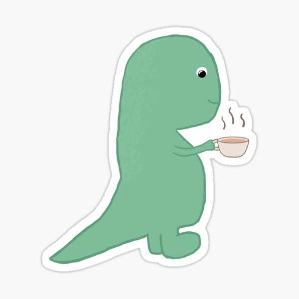 Tea Rex Sticker