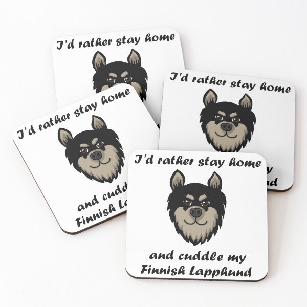 Item preview, I'd rather stay home and cuddle my Finnish Lapphund designed and sold by IsyPuttrus.