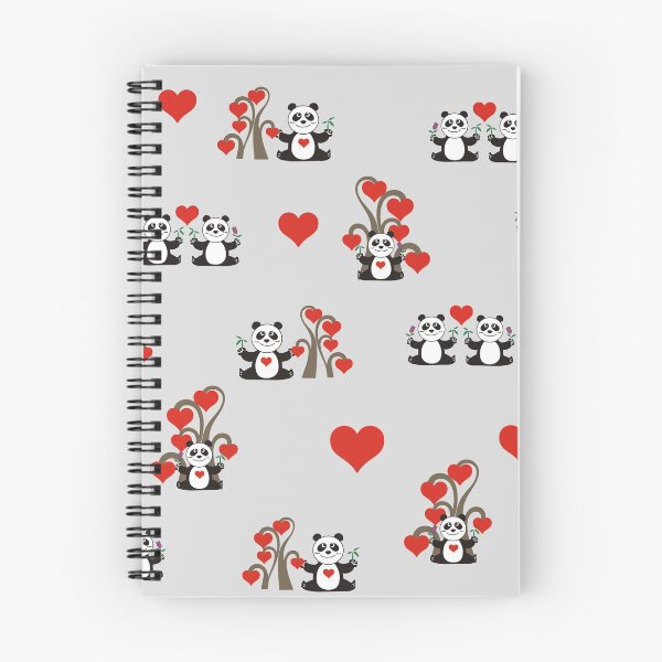 Item preview, Pandas In Love on Grey designed and sold by PegasusDesigns.